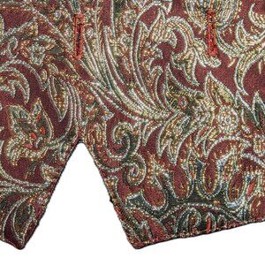 CUSTOM equestrian Shadbelly POINTS "SHANGHAI" deep RED & GOLD sizes S, M, L, XL